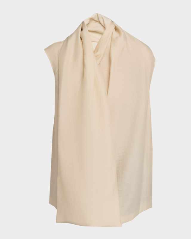 Organza Scarf Blouse